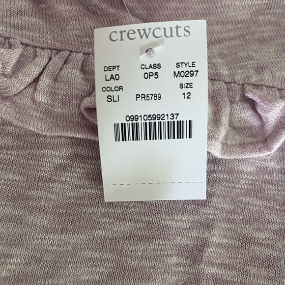NWT Spring Pretty Crewcuts Heather Pink Ruffle Shirt, Size 12 - Picture 4 of 4